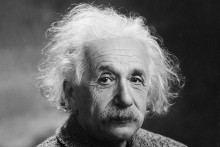 Na snímke svetoznámy fyzik Albert Einstein.