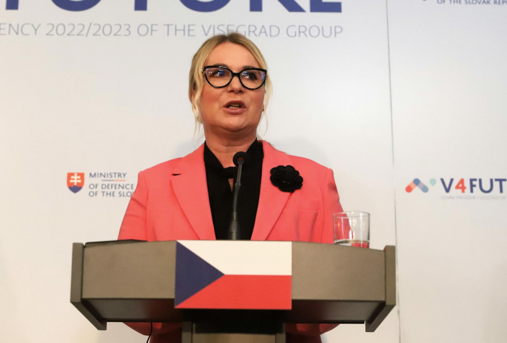 Ministerka obrany ČR Jana Černochová. FOTO: TASR/Ján Krošlák