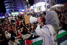 Demonštrácia na podporu Palestínčanov v Madride. FOTO: Reuters