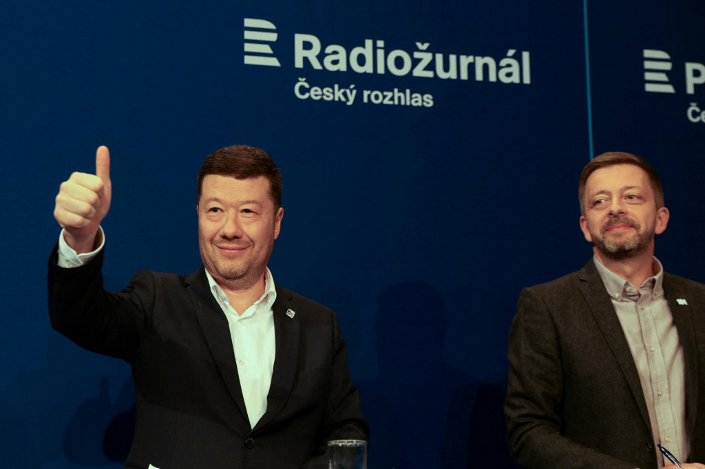 Líder strany Sloboda a priama demokracia (SPD) Tomio Okamura. FOTO: Reuters