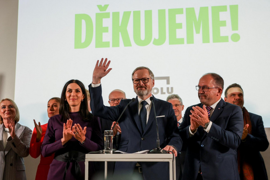 Český premiér a líder koalície SPOLU Petr Fiala. FOTO: Reuters