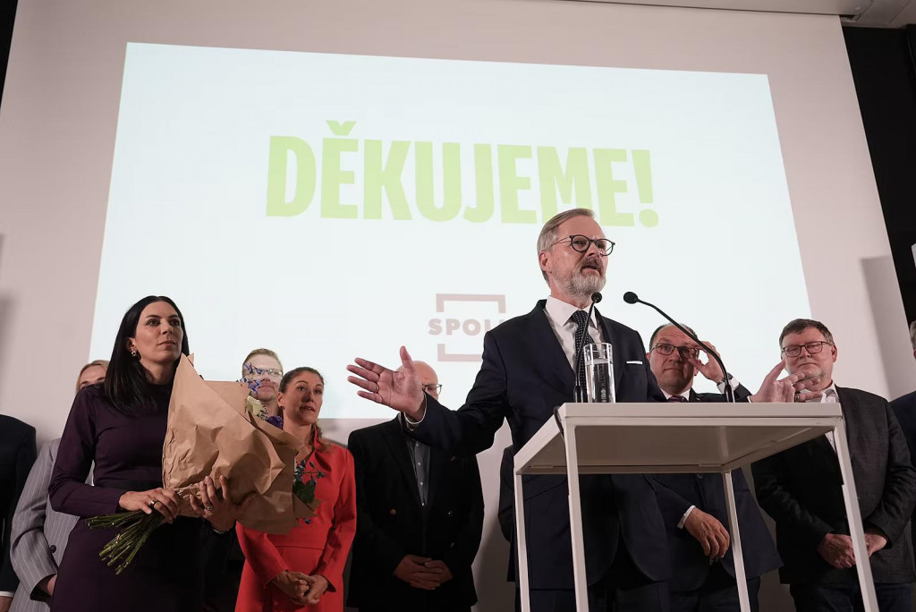 Končiaci premiér a líder koalície Spolu Petr Fiala. FOTO: Mafra/Petr Topič