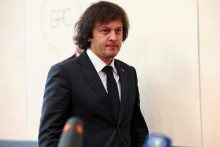 Gruzínsky premiér Irakli Kobachidze. FOTO: REUTERS