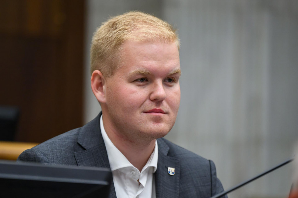 Na snímke poslanec za stranu Hlas Michal Bartek. FOTO:TASR/J. Novák