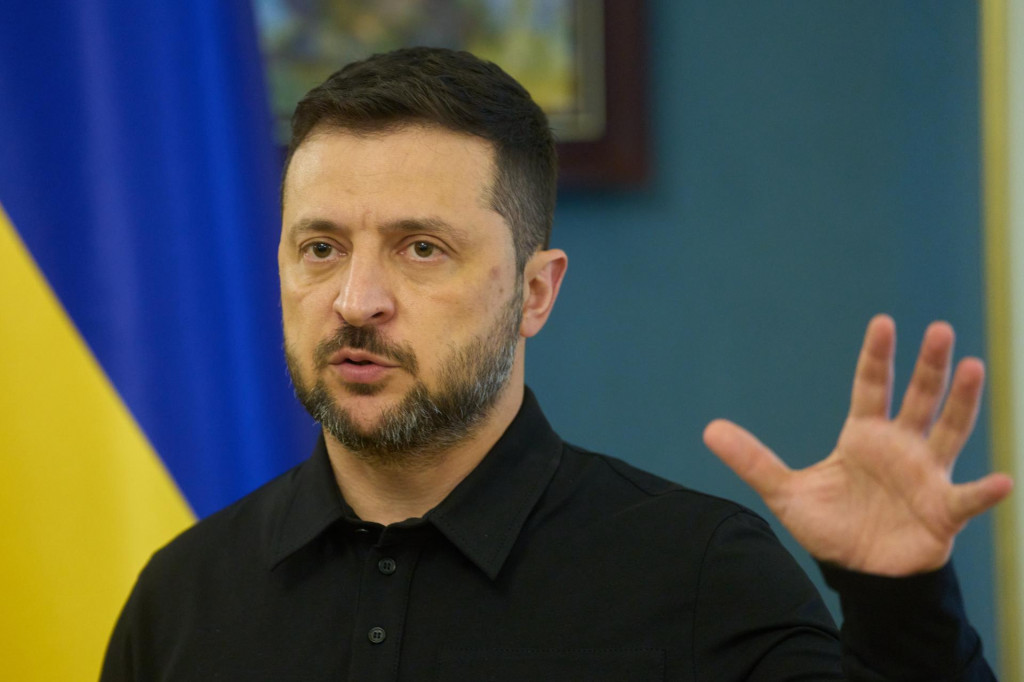 Na snímke ukrajinský prezident Volodymyr Zelenskyj. FOTO: TASR/AP