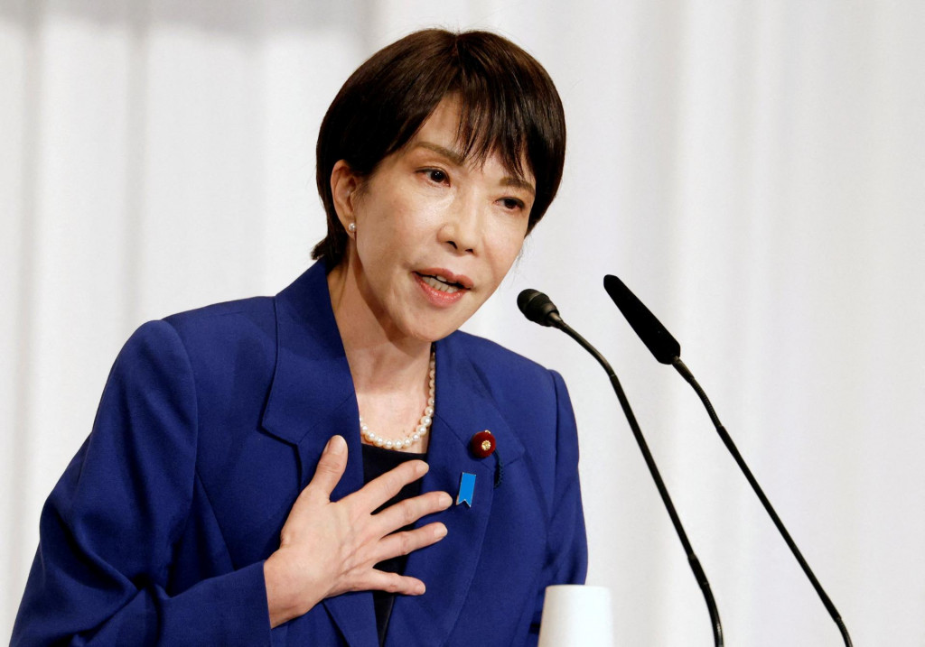 Japonská ministerka vnútra Sanae Takaičiová sa stala novou líderkou vládnucej liberálnodemokratickej strany Japonska. FOTO: REUTERS