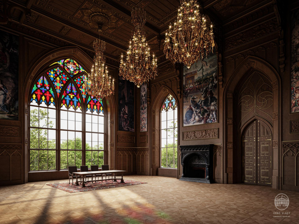 Kaštieľ Rusovce, vizualizácie FOTO: Úrad vlády SR