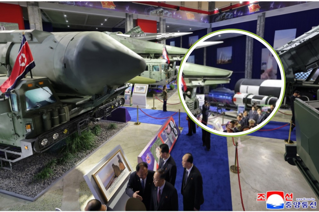 Nový severokórejský dron. FOTO: KCNA/Koláž HN