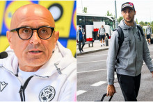 Vzťahy medzi Francescom Calzonom a Dominikom Greifom sa v posledných dňoch naštrbili. FOTO: TASR/J. Novák, TASR/J. Kotian