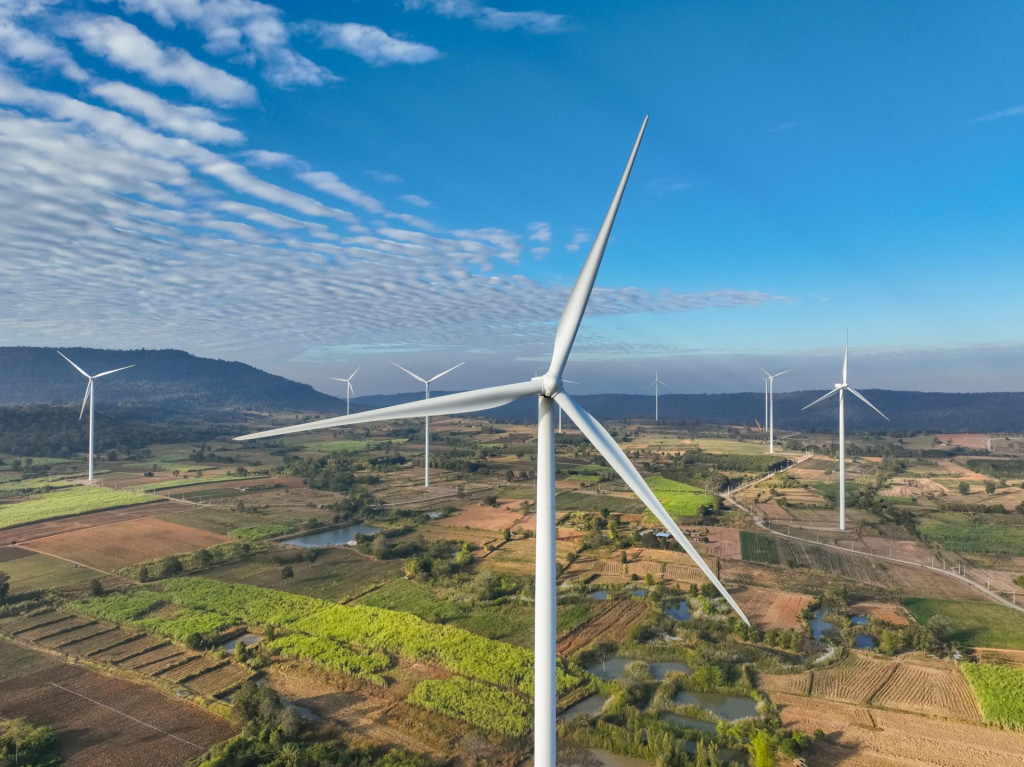 Veterné turbíny. FOTO: Dreamstime