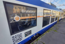 Leo Express predstavil vlak, ktorý bude jazdiť na južnej trase. FOTO: HN/Tomáš Garai