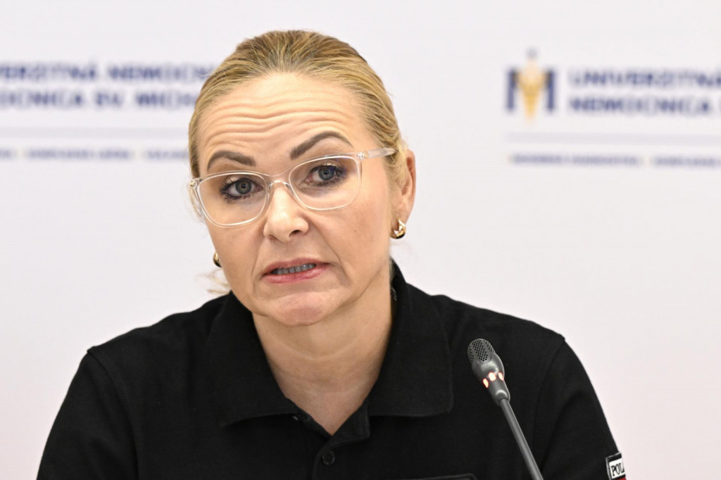 Prezidentka Policajného zboru Jana Maškarová. FOTO: TASR/Pavel Neubauer