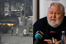 „Ak fabriky zastanú, komu budú Slovenské elektrárne predávať?“ pýtal sa pred časom Vladimír Soták. FOTO: TASR/M. Mlynárová, TASR/J. Novák