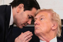 Šéf diplomacie USA Marco Rubio a americký prezident Donald Trump. FOTO: REUTERS