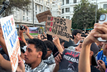 Marocké mládežnícke hnutie GenZ 212.  FOTO: Reuters