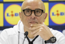Tréner slovenskej futbalovej reprezentácie Francesco Calzona. FOTO: TASR/Martin Baumann