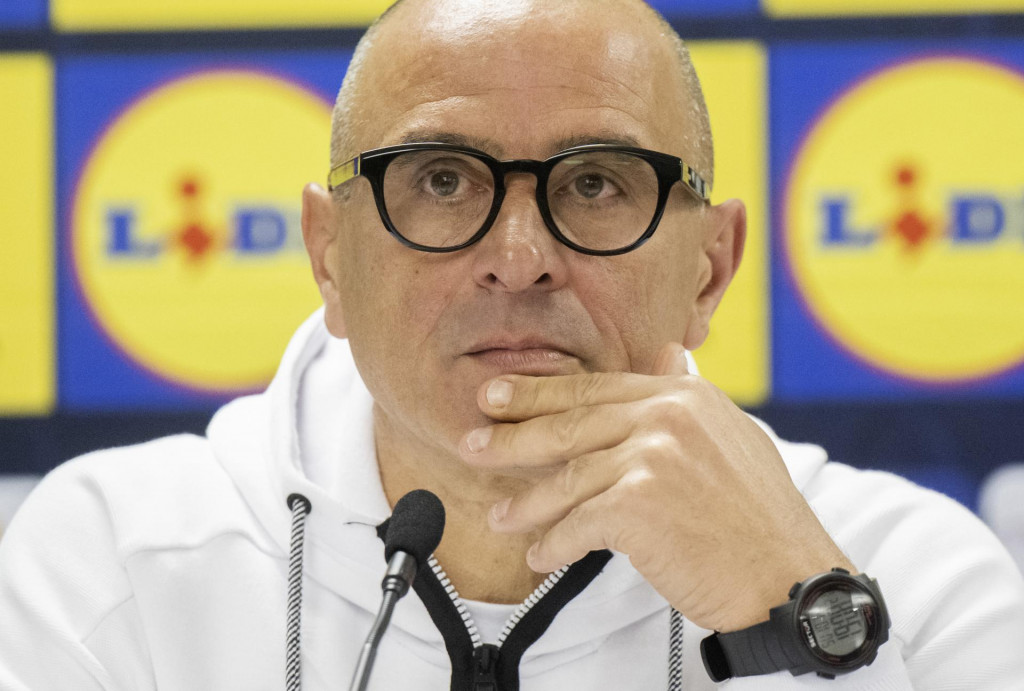 Tréner slovenskej futbalovej reprezentácie Francesco Calzona. FOTO: TASR/Martin Baumann