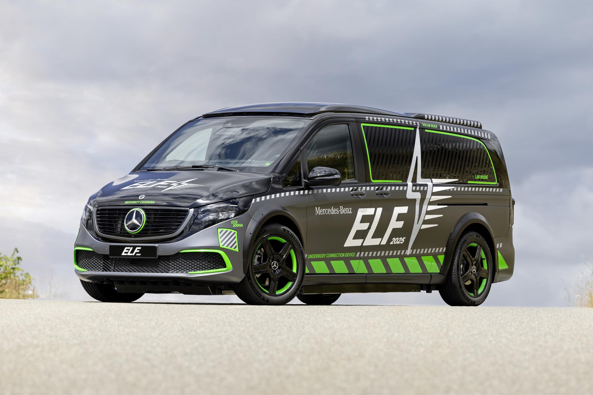 Mercedes ELF je doslova laboratórium na kolesách. Zvláda šialene výkonné nabíjanie