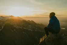 Ján Trubila na horách.