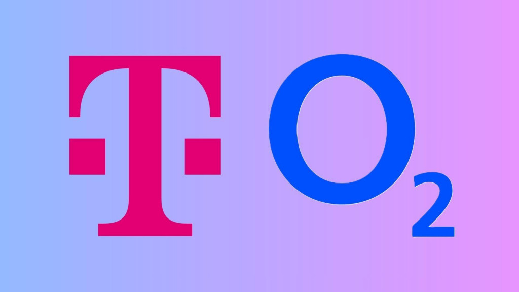 Logá operátorov O2 a Telekom