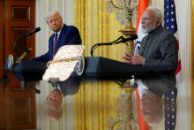 Americký prezident Donald Trump a indický premiér Narendra Módí. FOTO: Reuters