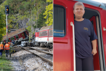 Zrážka rýchlikov pri Jablonove nad Turňou, rušňovodič Štefan Danko FOTO: TASR, HN