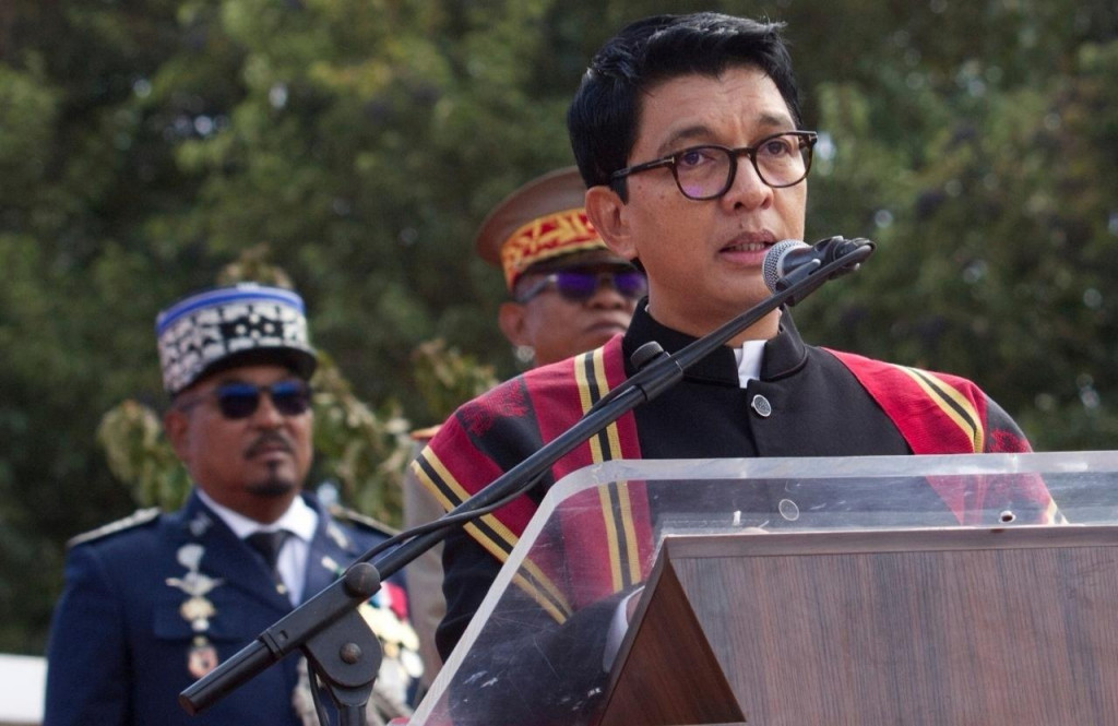 Zvrhnutý madagaskarský prezident Andry Rajoelina. FOTO: TASR/AP