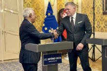 Robert Fico a António Costa. FOTO: HN/Akos Cséplö