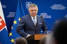 Predseda vlády Robert Fico (Smer-SD). FOTO: TASR/Jakub Kotian
