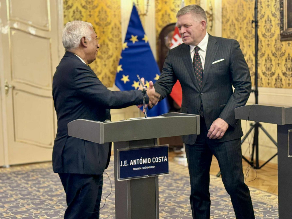 Robert Fico a António Costa. FOTO: HN/Akos Cséplö