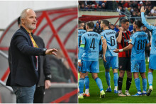 Podľa Jarábka potvrdil Slovan v derby svoju skúsenosť, keď hostia napokon využili dlhú početnú výhodu. FOTO: TASR/L. Grinaj, Facebook (ŠK Slovan Bratislava)