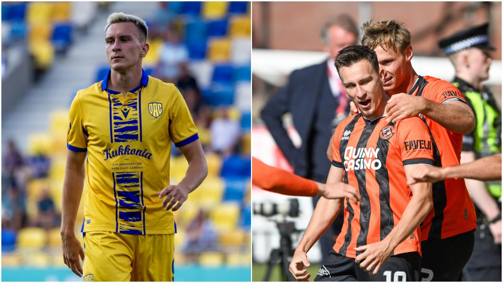 Kým vo farbách DAC-u nevedel Dolček nájsť správny herný rytmus, v škótskom Dundee United ofenzívny krídelník žiari. FOTO: Ernő Lelkes (dac1904.sk), profimedia.sk