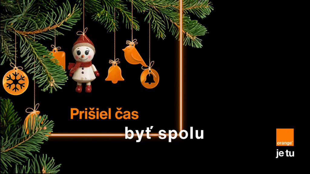 Vianočná ponuka operátora Orange Slovensko (Vianoce 2025) FOTO: Orange Slovensko