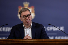 Na snímke srbský prezident Aleksandar Vučič. FOTO: REUTERS