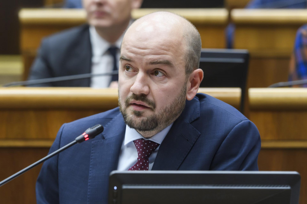 Poslanec Martin Dubéci (Progresívne Slovensko). FOTO: TASR/Jaroslav Novák