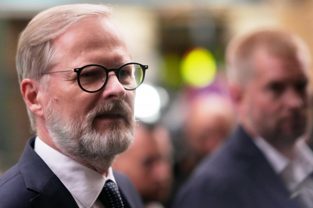 Český premiér Petr Fiala. FOTO: TASR/AP