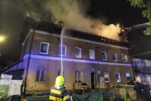 Požiar v Žiline. FOTO: Facebook polície/Žilinský kraj