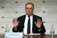 Guvernér Bank of England Andrew Bailey. FOTO: REUTERS