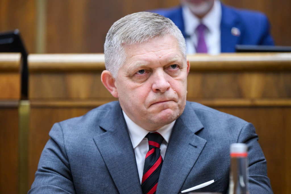 Na sn&iacute;mke predseda vl&aacute;dy Robert Fico. FOTO: TASR