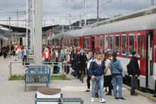 Linky Bratislava – Košice sú jedny z najvyťaženejších, ktoré štátny kolos prevádzkuje. FOTO: HN/Peter Mayer