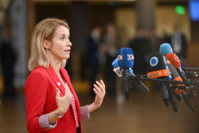 Šéfka európskej diplomacie Kaja Kallasová. FOTO: TASR/AP