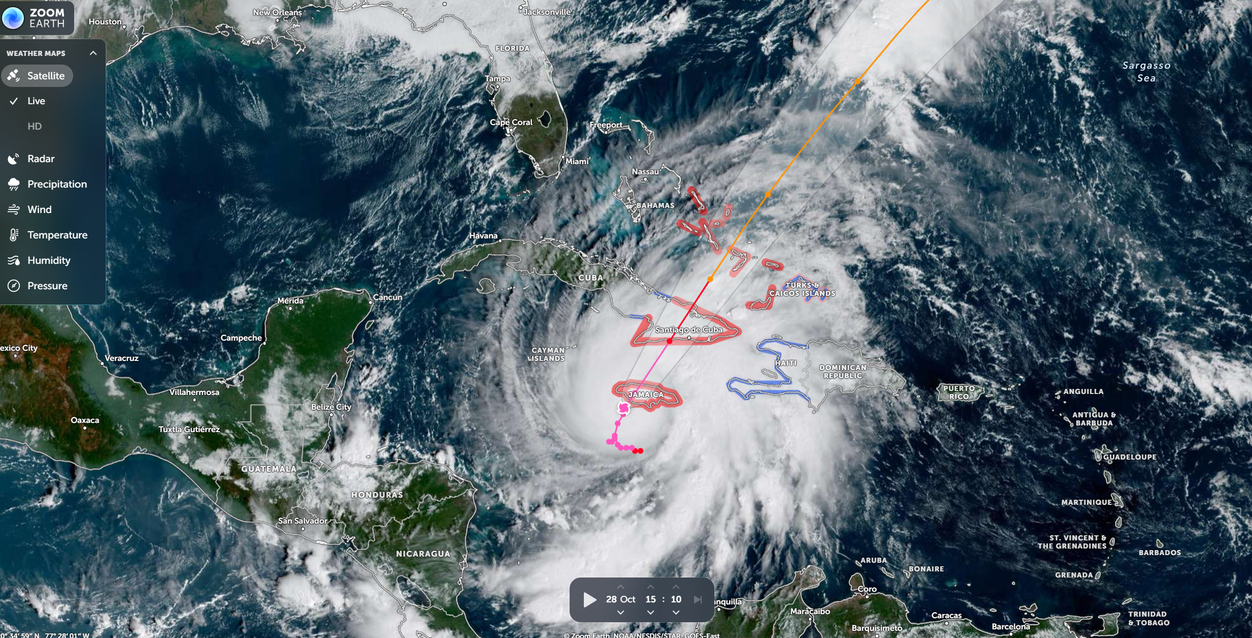 Apokalypsa na dosah. Melissa je tesne pri Jamajke, prinesie 4-metrové vlny a zrejme katastrofu (aktualizujeme)