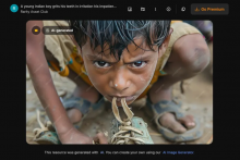 Charity používajú AI na tvorbu falošných záberov hladujúcich detí