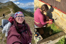 Barbora Matejková na Ceste Hrdinov SNP.