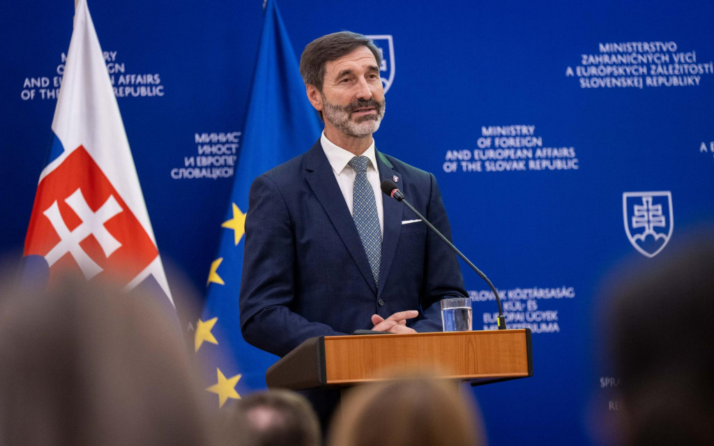 Na snímke minister zahraničných vecí a európskych záležitostí Juraj Blanár. FOTO: TASR/Jakub Kotian