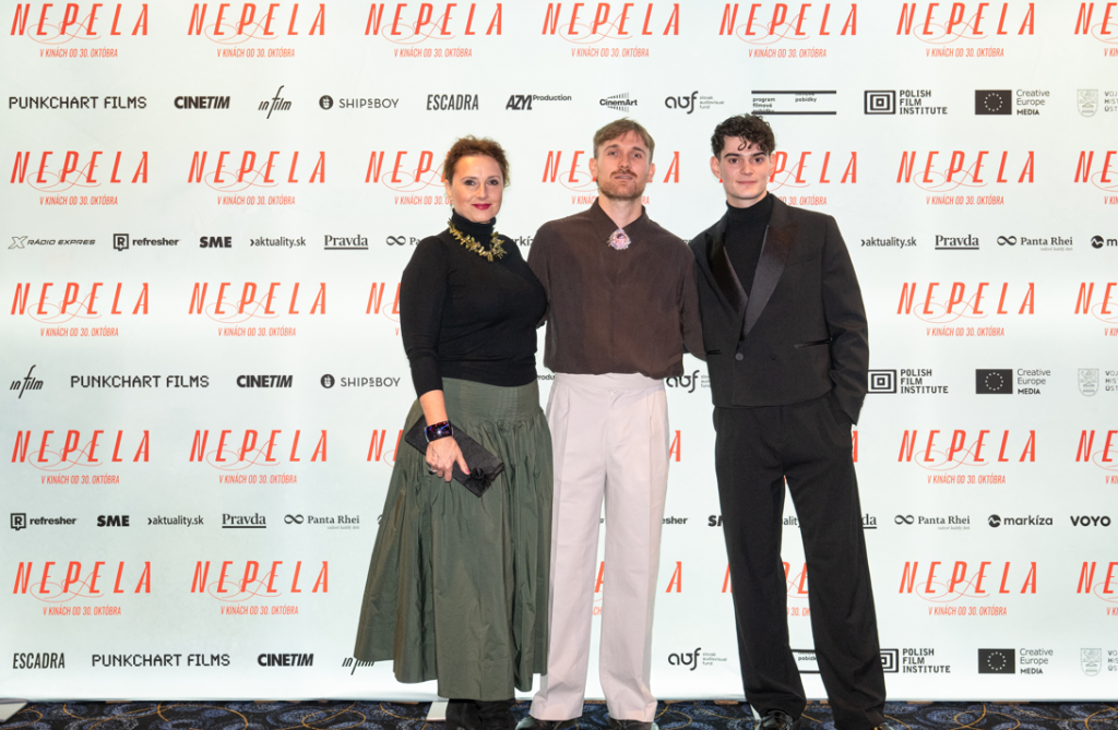 Premiéra filmu Nepela. Zuzana Mauréry, režisér Gregor Valentovič a Josef Trojan.