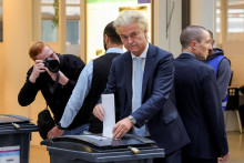 Predseda Strany slobody Geert Wilders. FOTO: Reuters