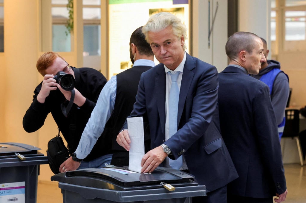 Predseda Strany slobody Geert Wilders. FOTO: Reuters