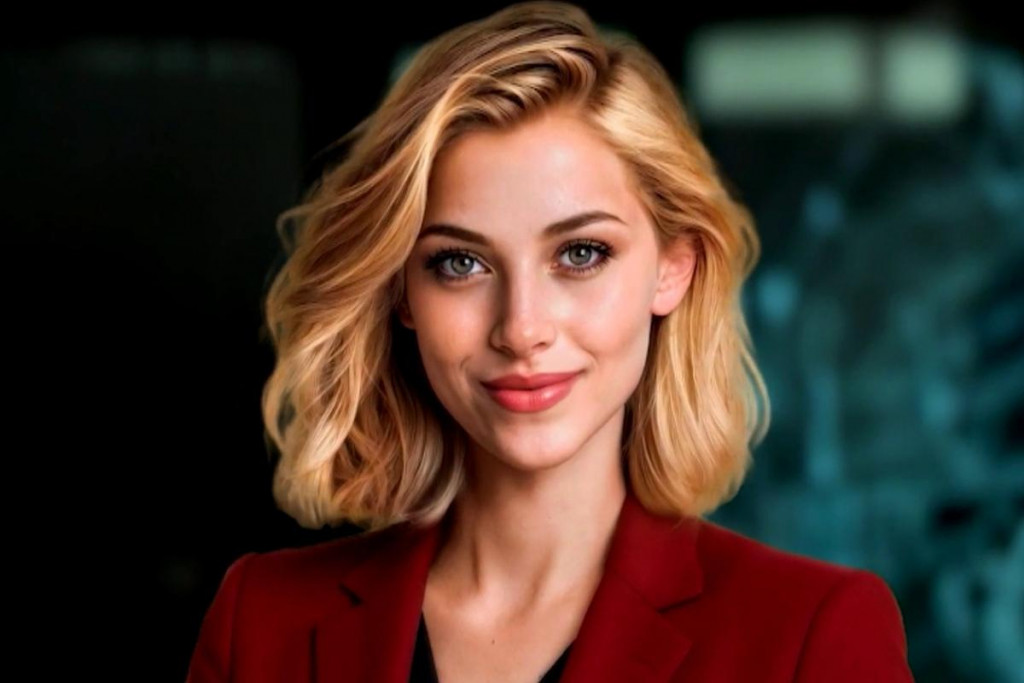 Prvá česká AI moderátorka Nora.