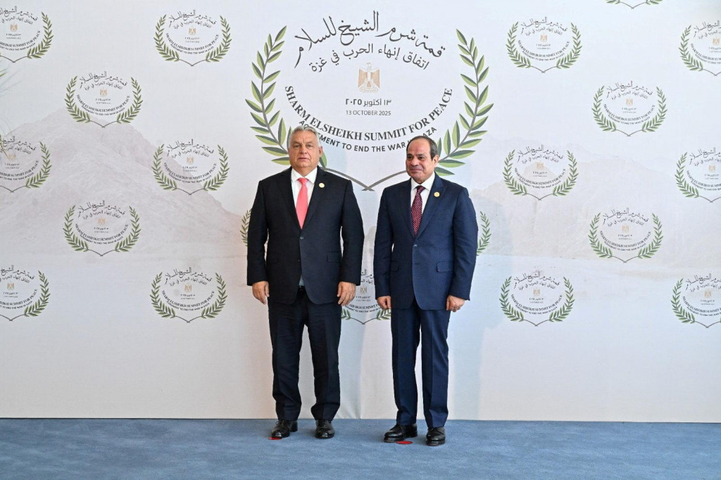 Maďarský premiér Viktor Orbán a egyptský prezident Abdel Fattah el-Sisi. FOTO: Reuters